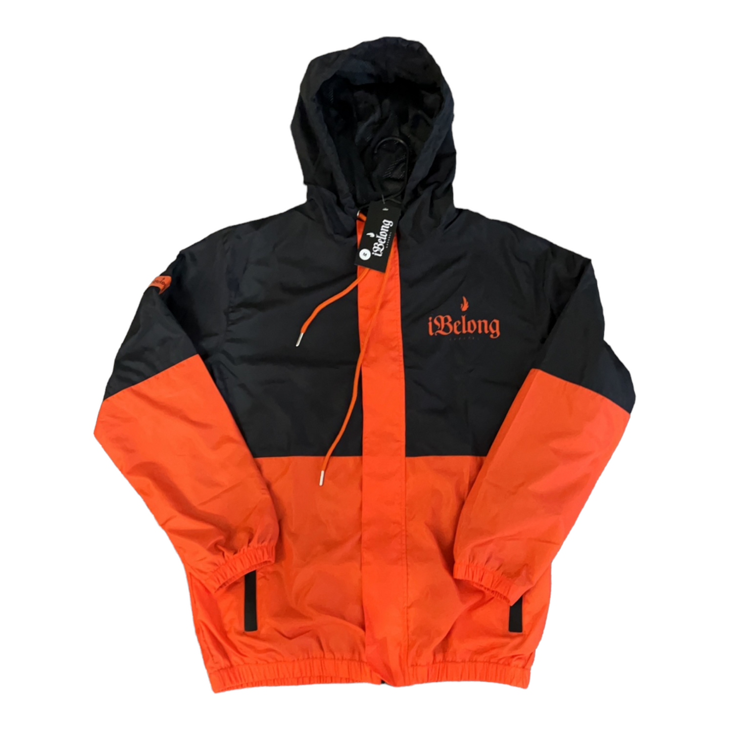 Orange/Black Windbreaker