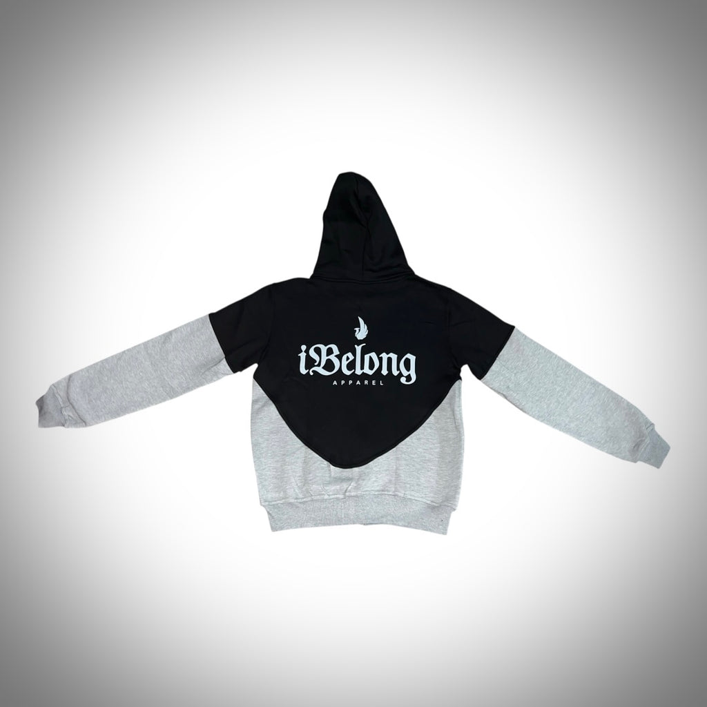 iBelong “Black/Gray” Zip Up Sweatsuit