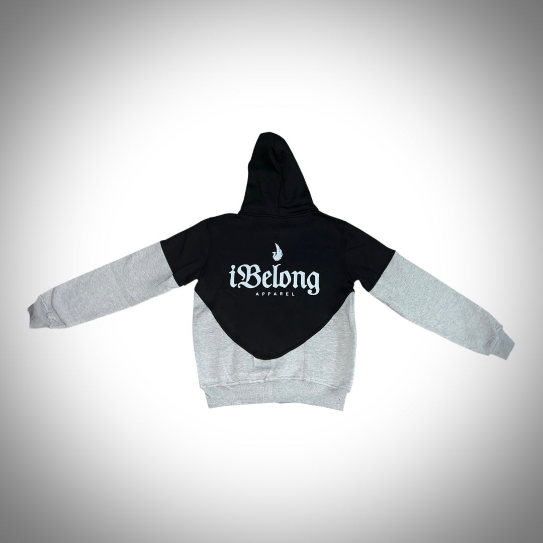 iBelong “Black/Gray” Zip Up Sweatsuit