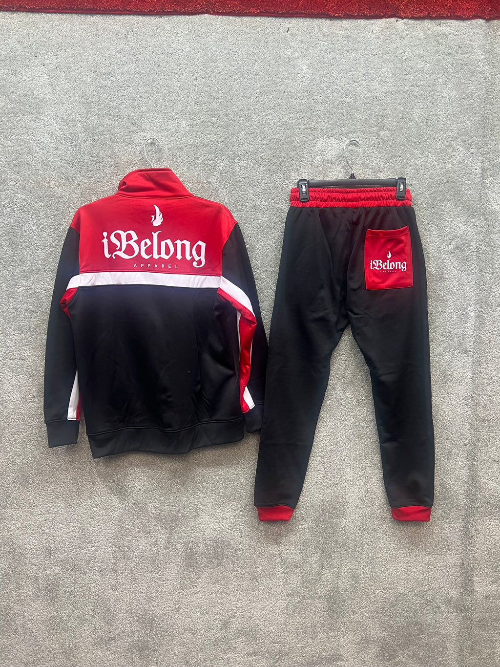 Black/Red Tracksuit