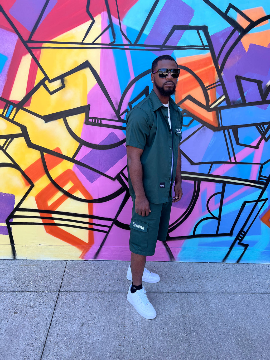 iBelong “Hunter Green” Utility Short Set