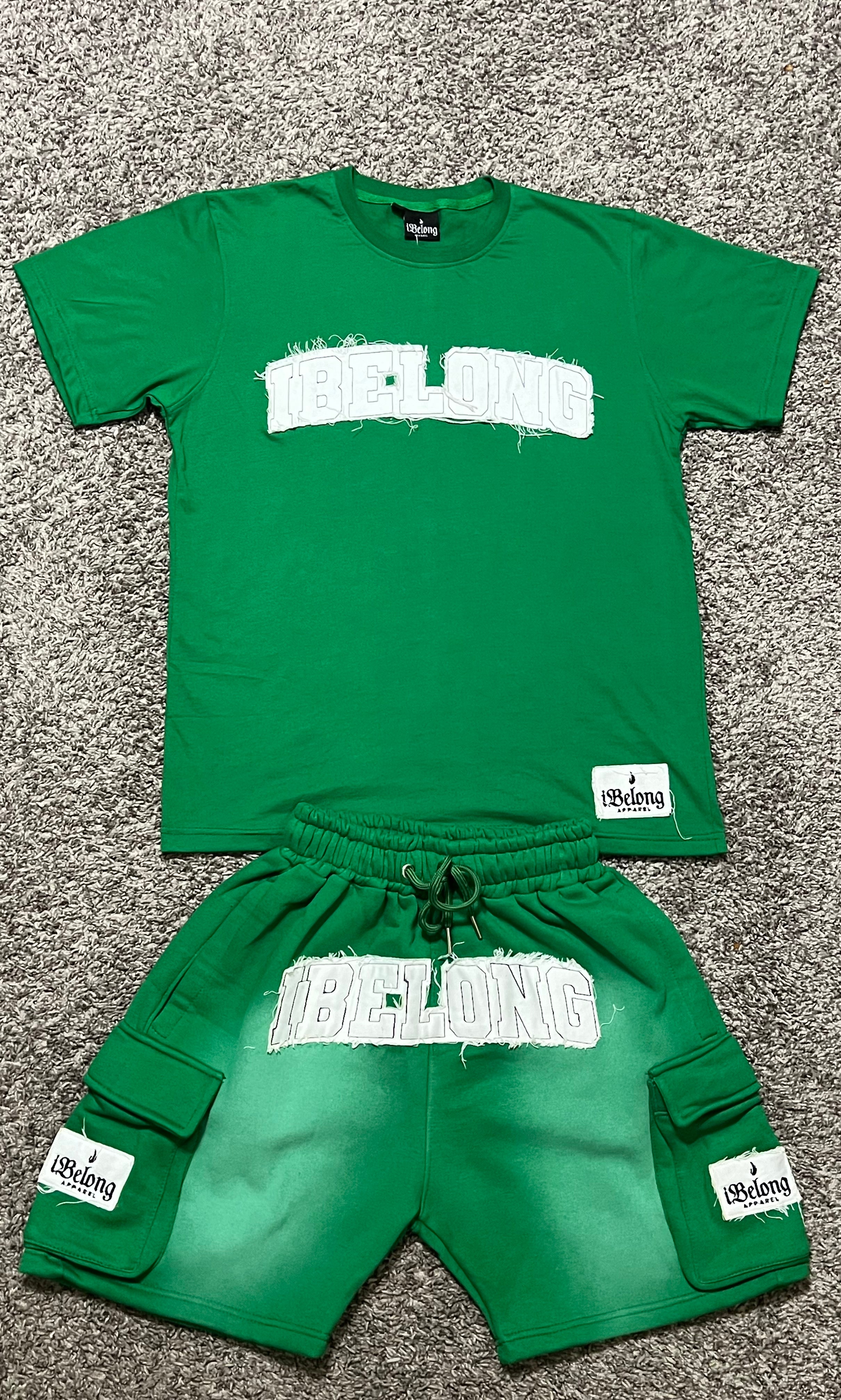 iBelong Distressed Short Set (Green)