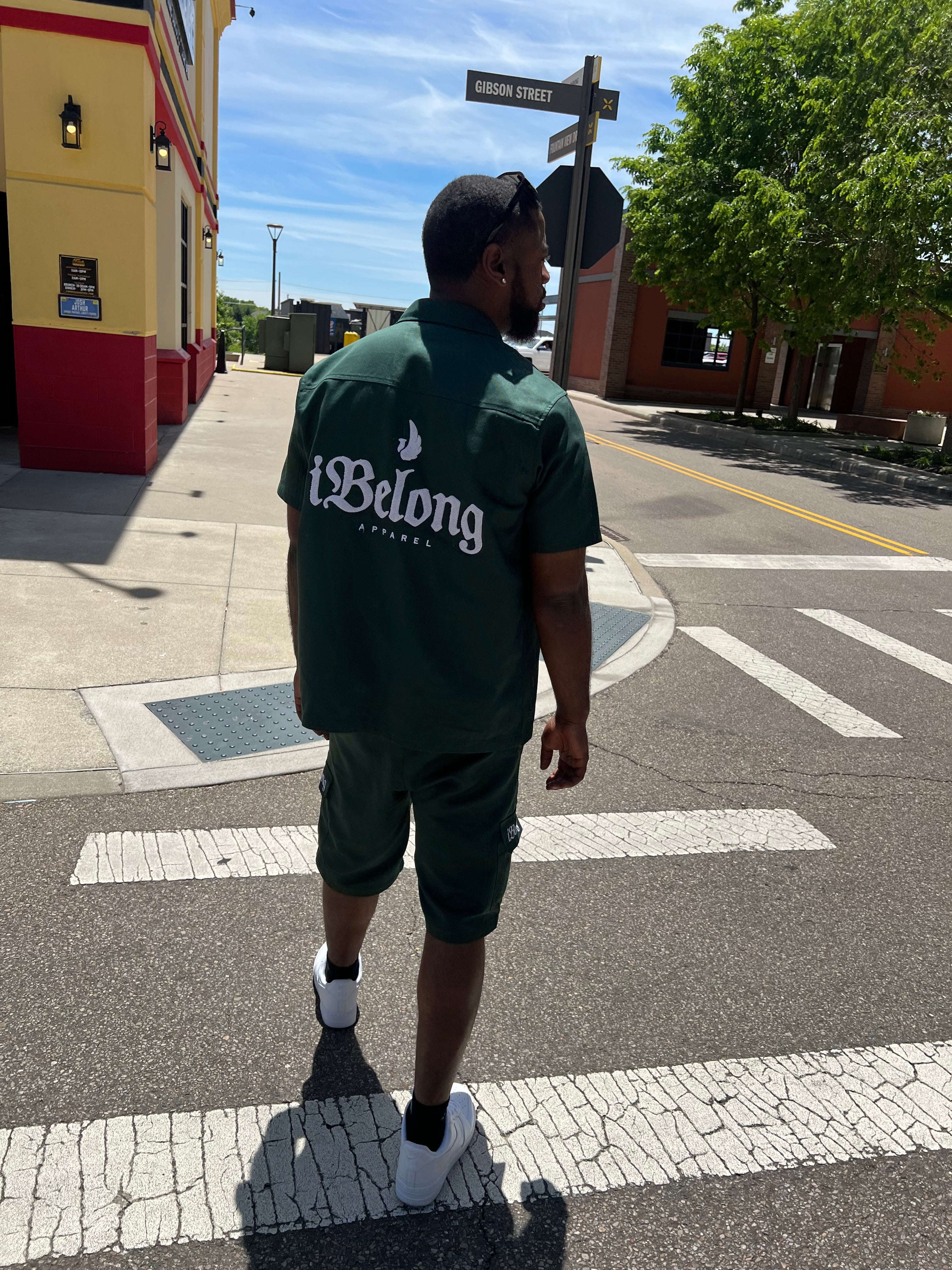 iBelong “Hunter Green” Utility Short Set