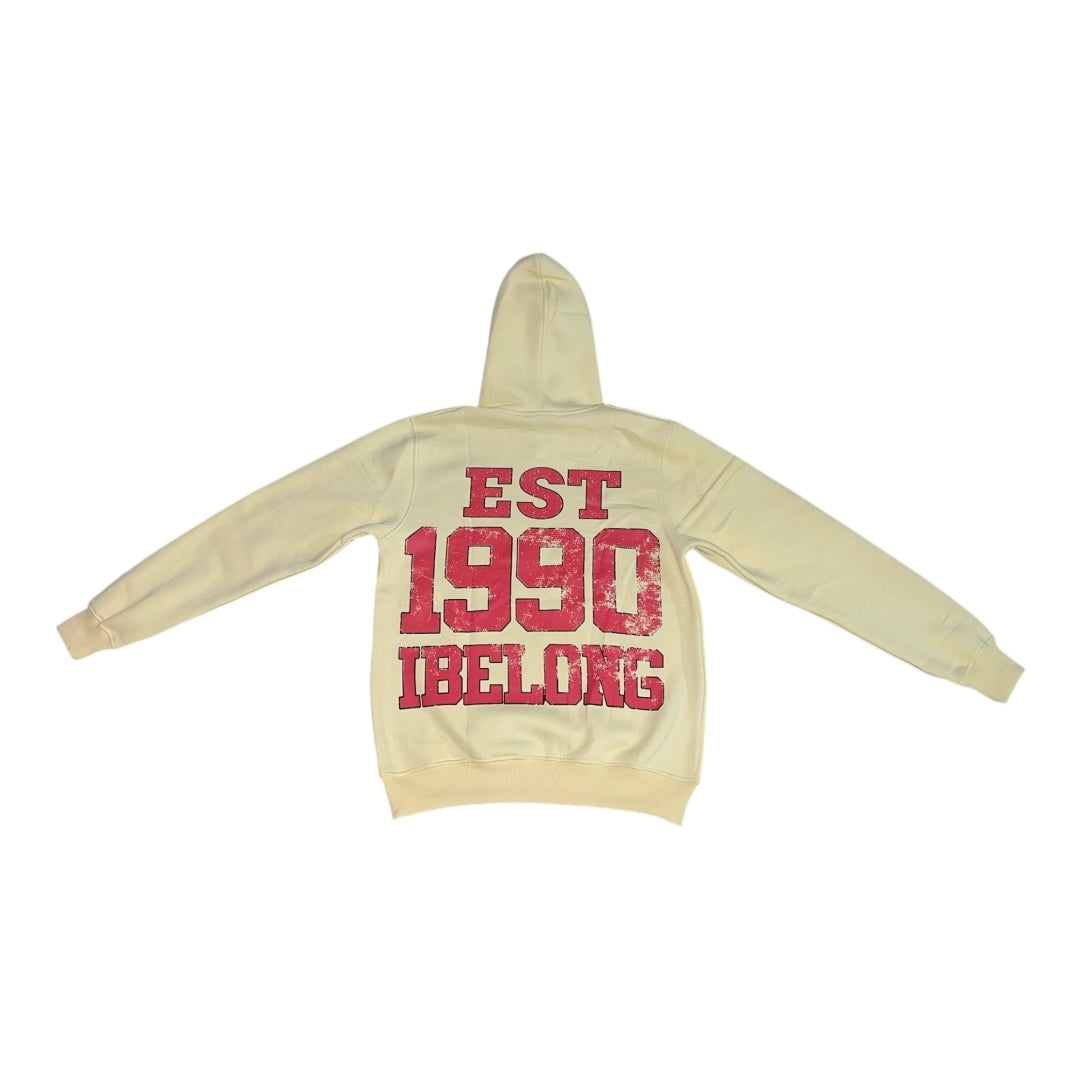 iBelong “Vintage 1990” Cream Hoodie