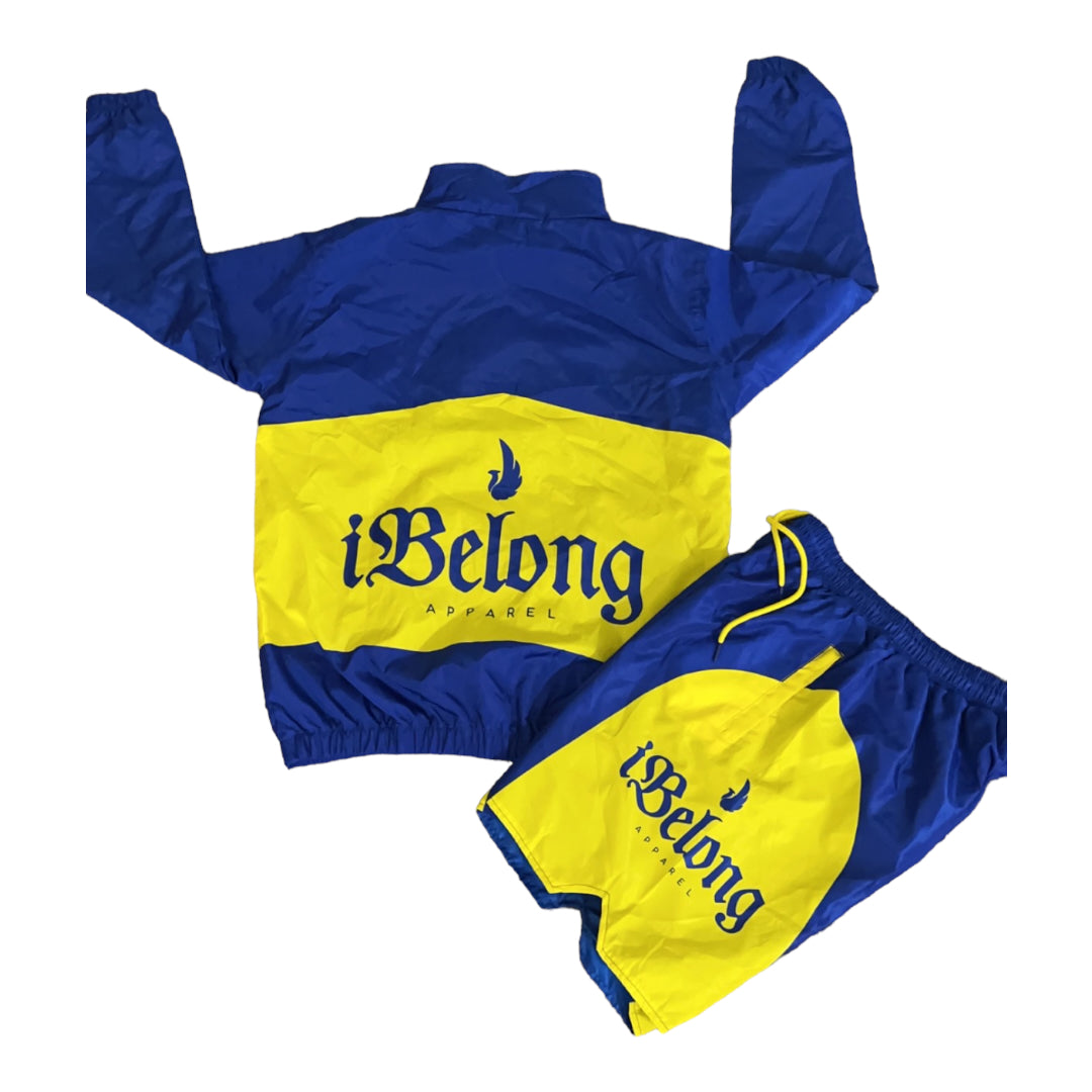 iBelong Blue/Yellow Windbreaker Set