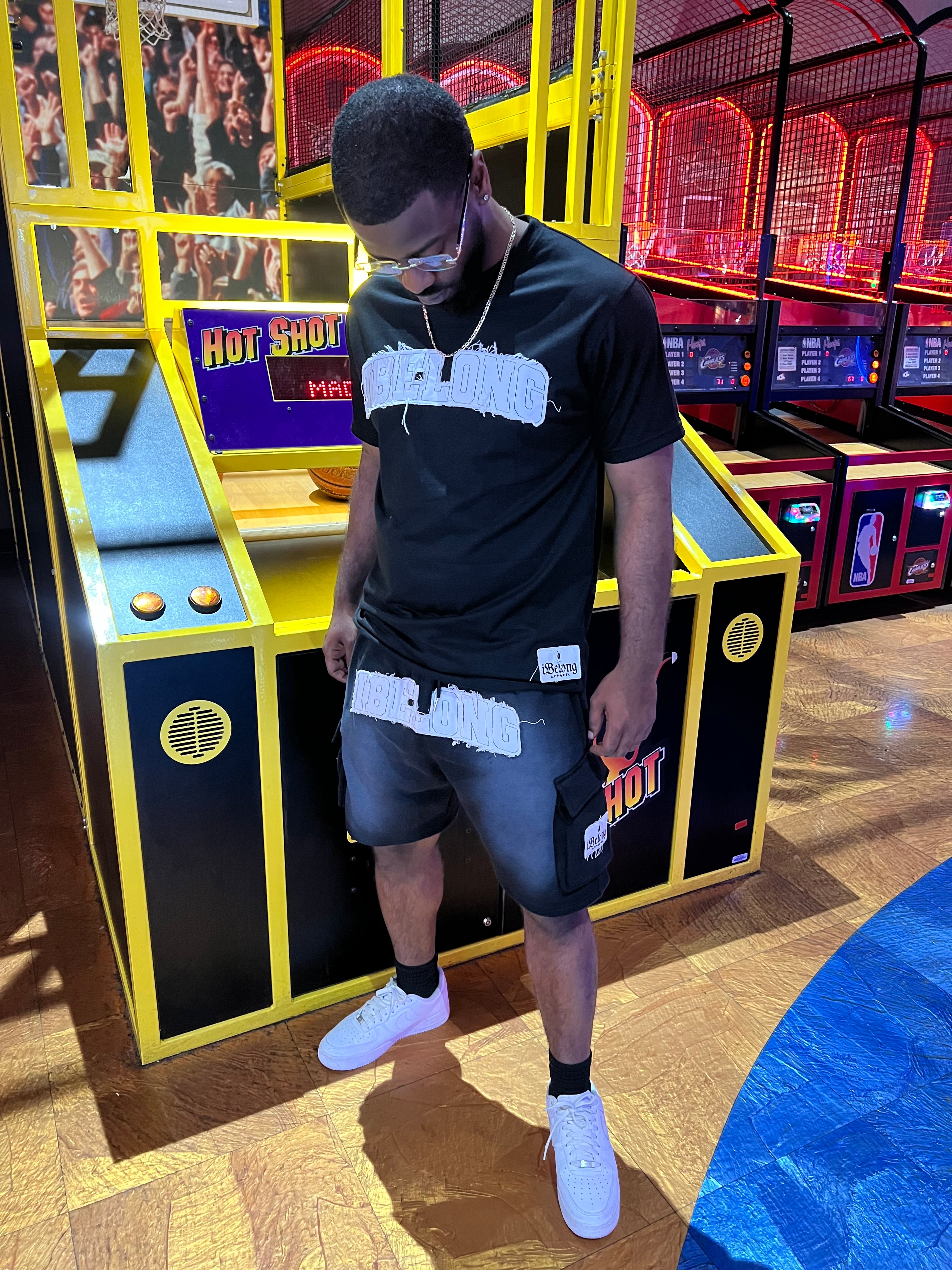 iBelong Distressed Short Set (Black)