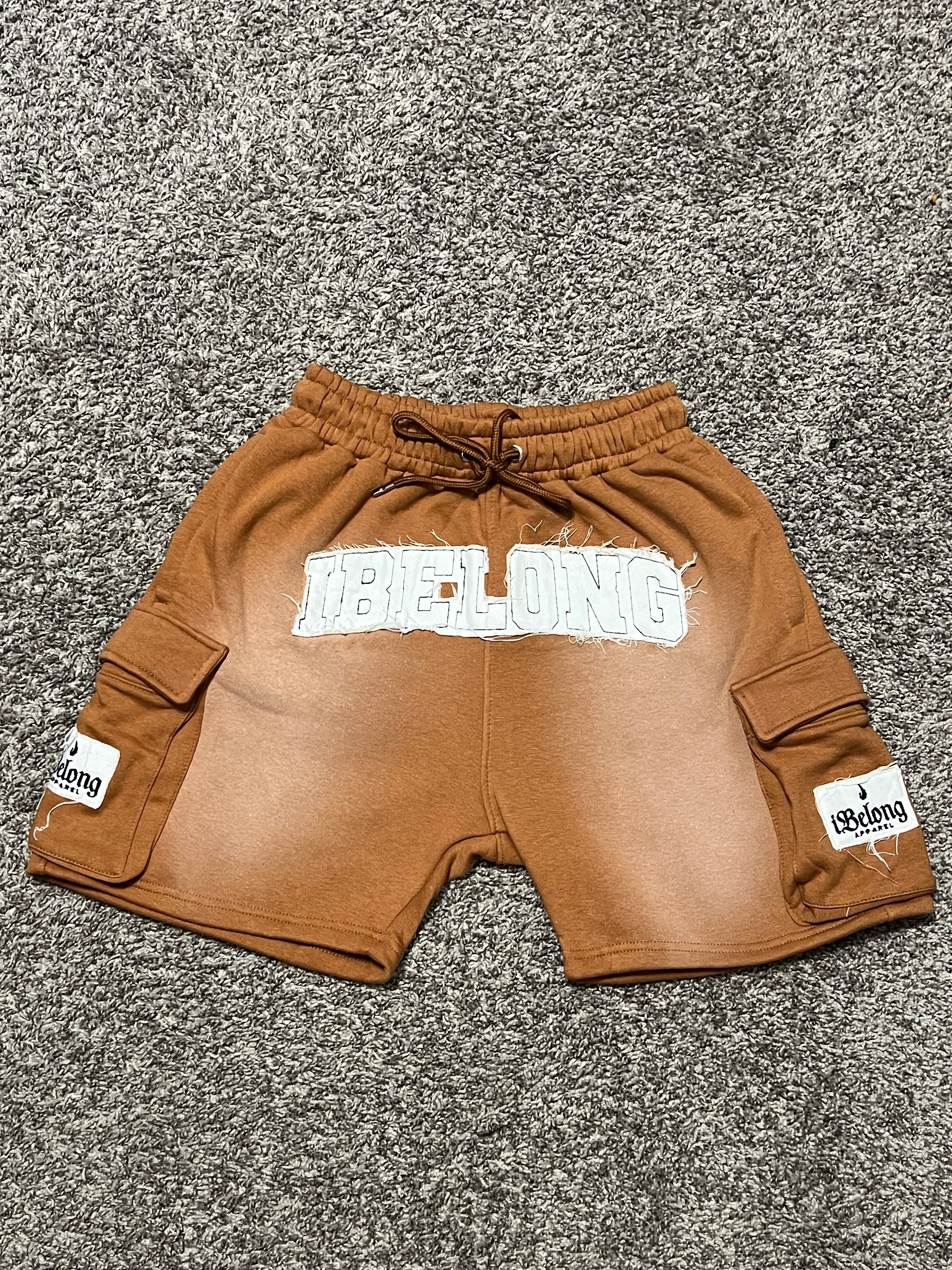 iBelong Distressed Short Set (Rustic Brown)