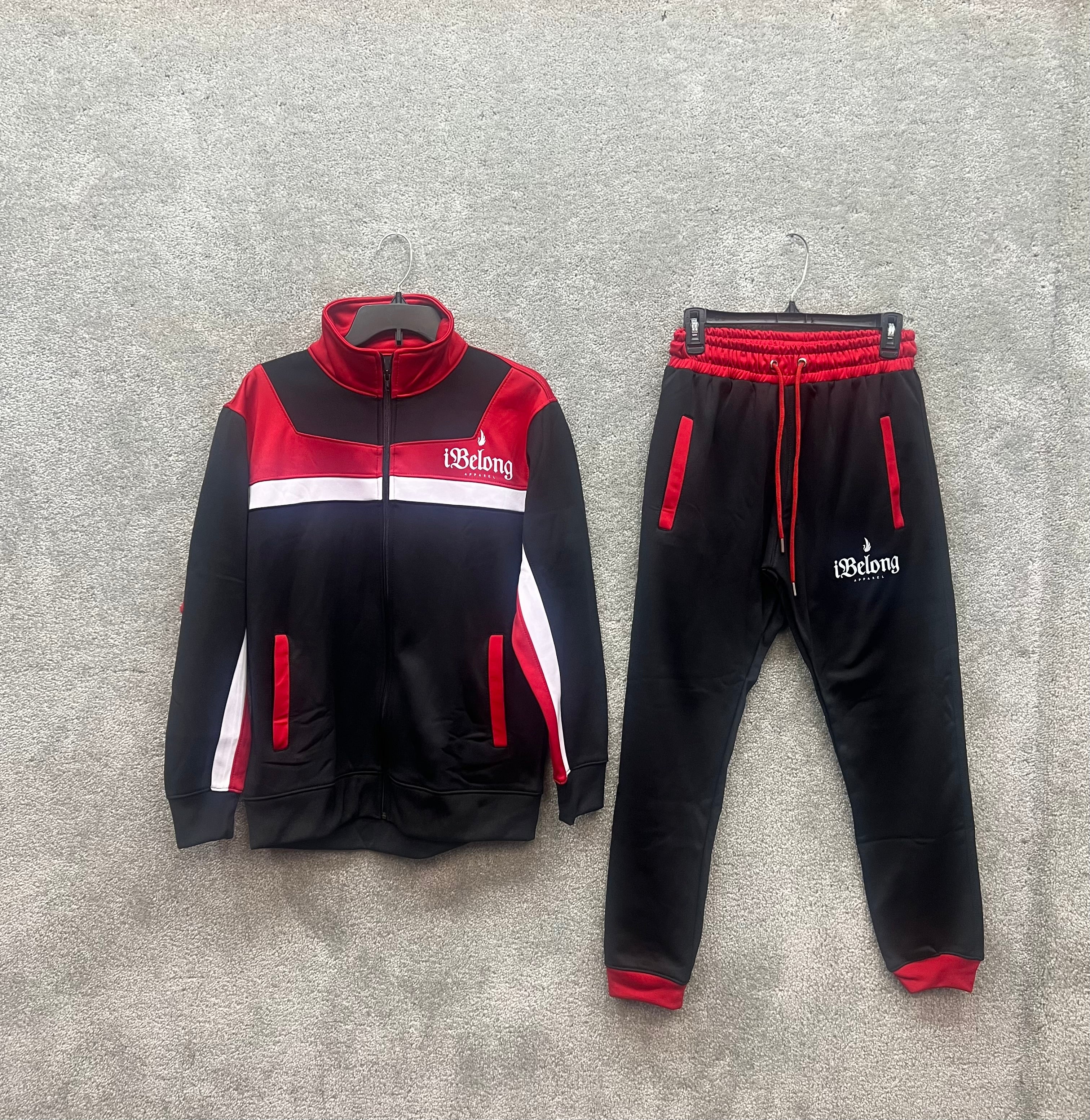 Black/Red Tracksuit