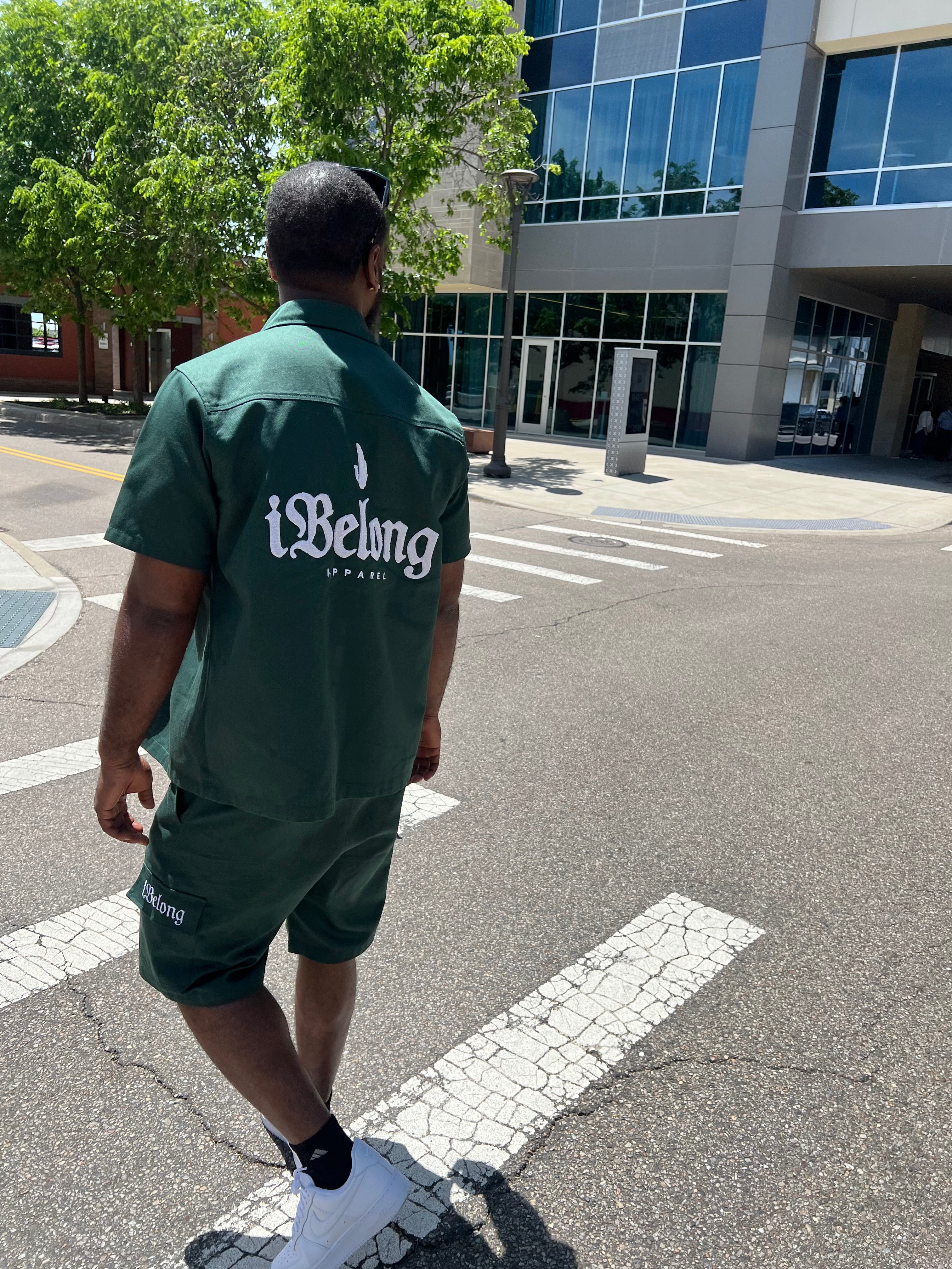 iBelong “Hunter Green” Utility Short Set