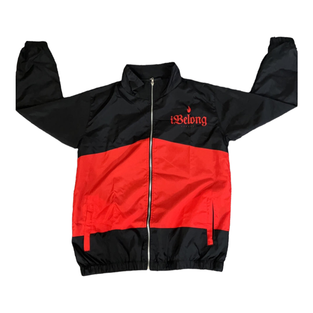 iBelong Black/Red Windbreaker Set