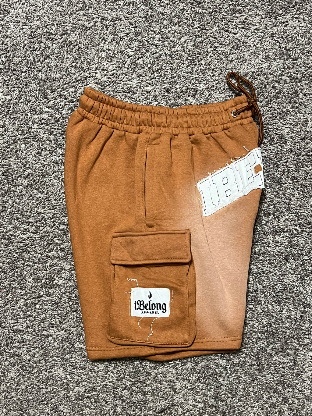 iBelong Distressed Short Set (Rustic Brown)