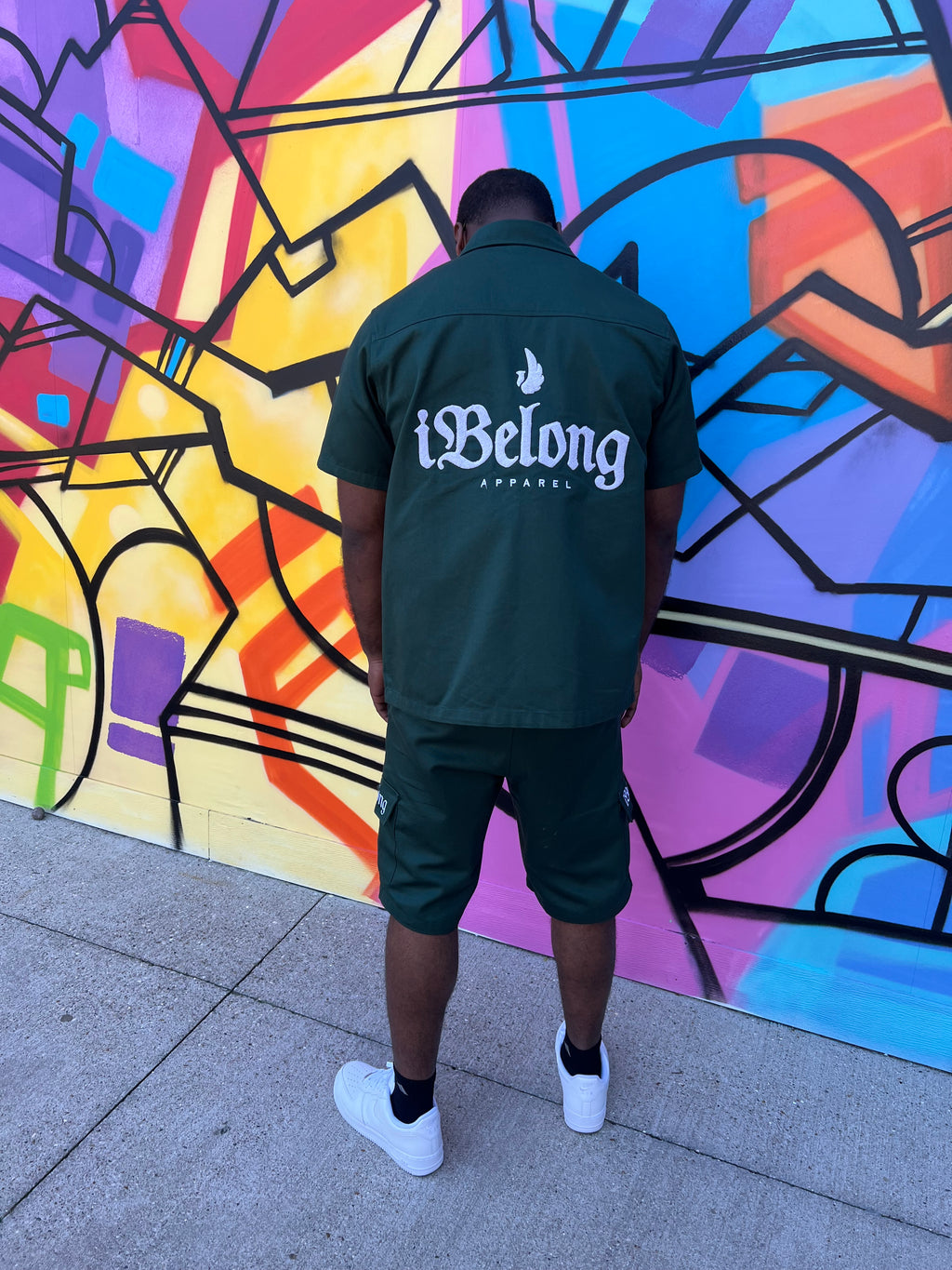 iBelong “Hunter Green” Utility Short Set