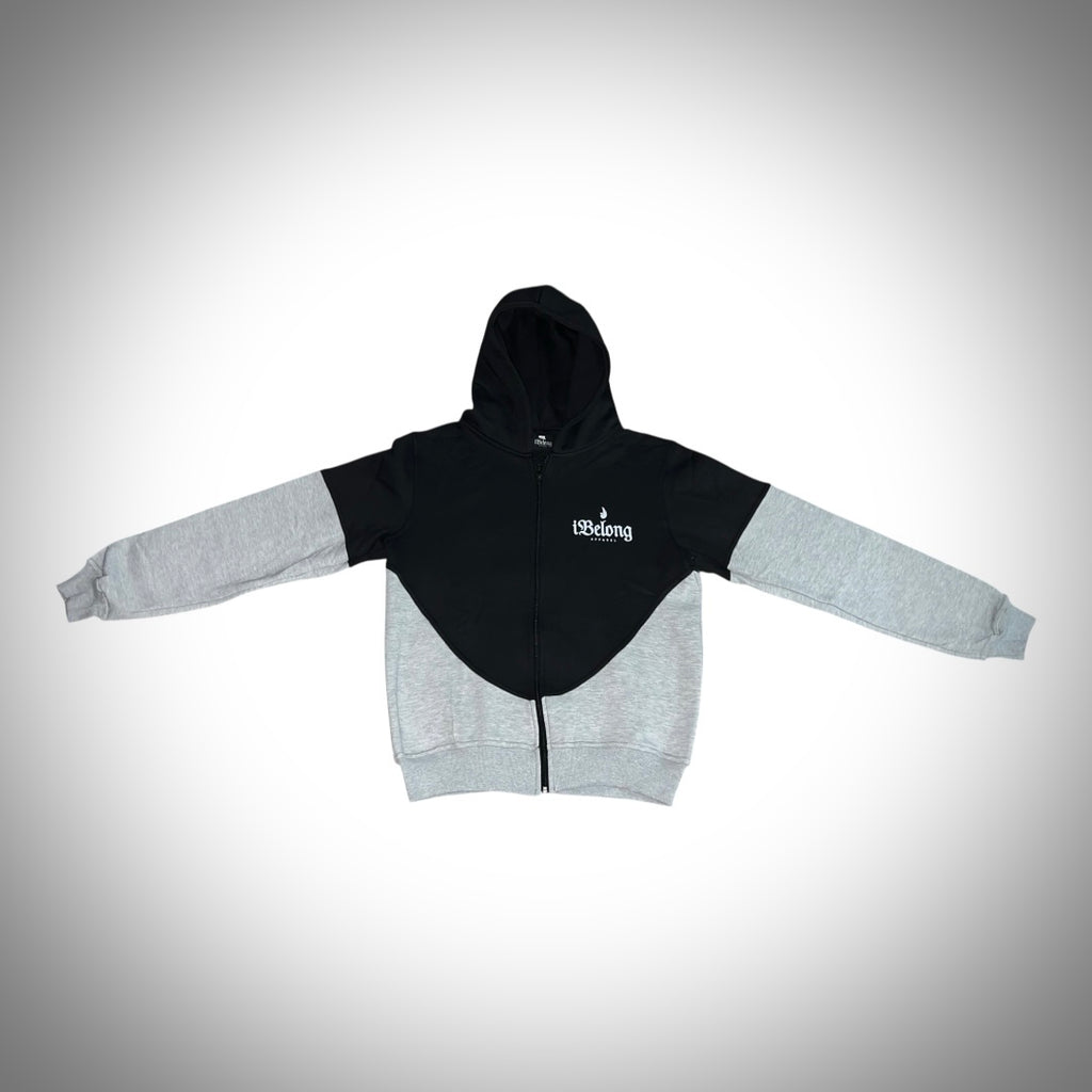 iBelong “Black/Gray” Zip Up Sweatsuit