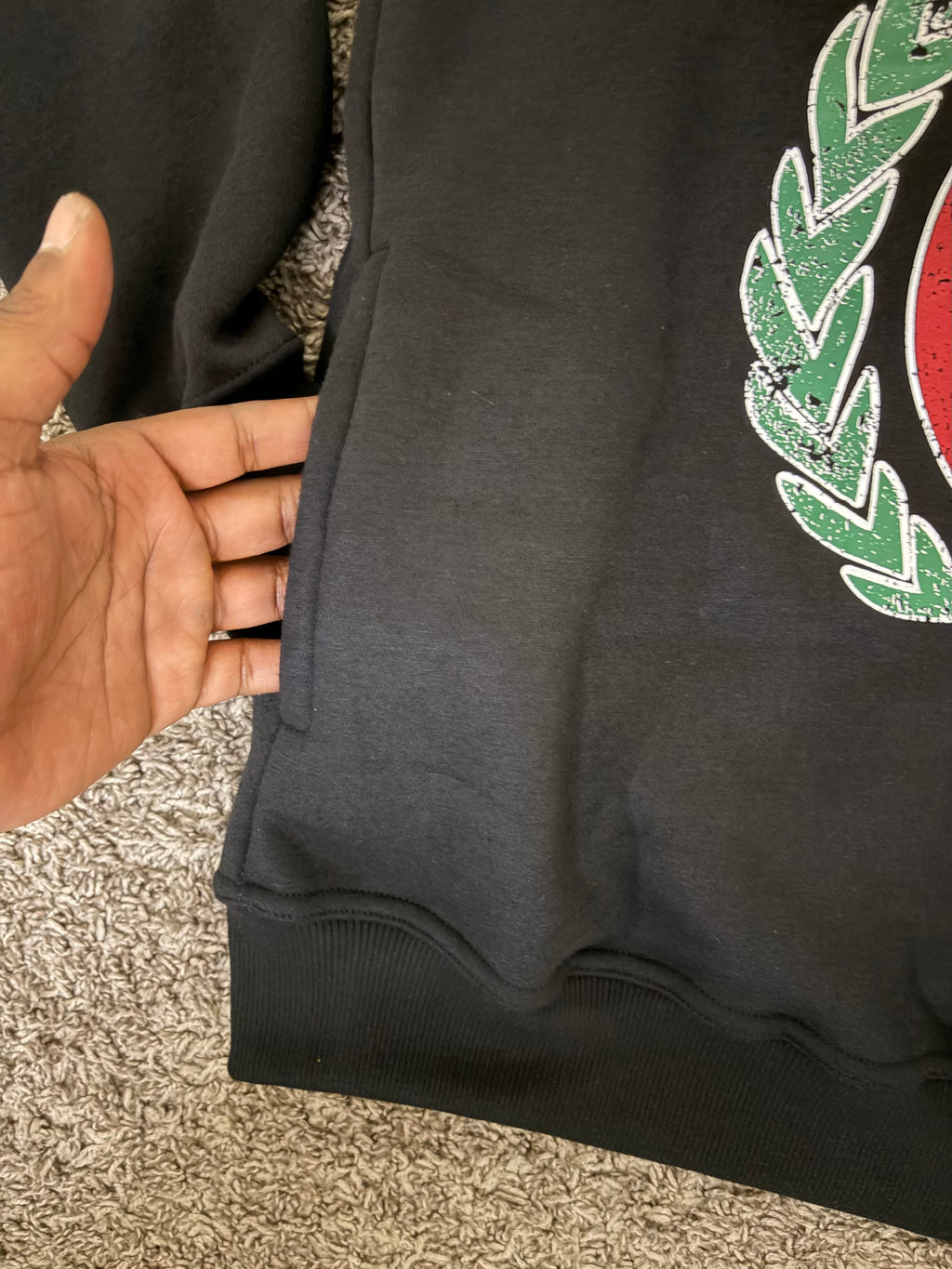 iBelong “Black” Vintage Hoodie
