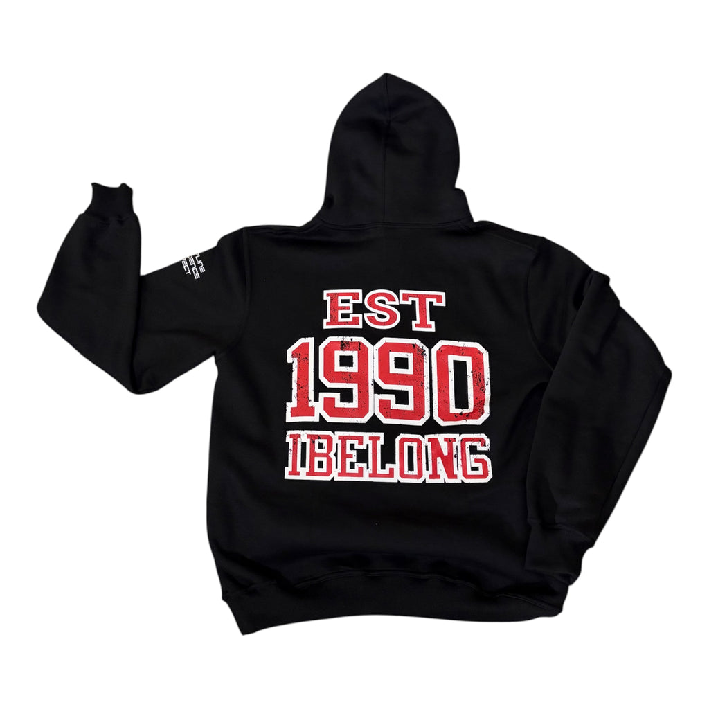 iBelong “Black” Vintage Hoodie