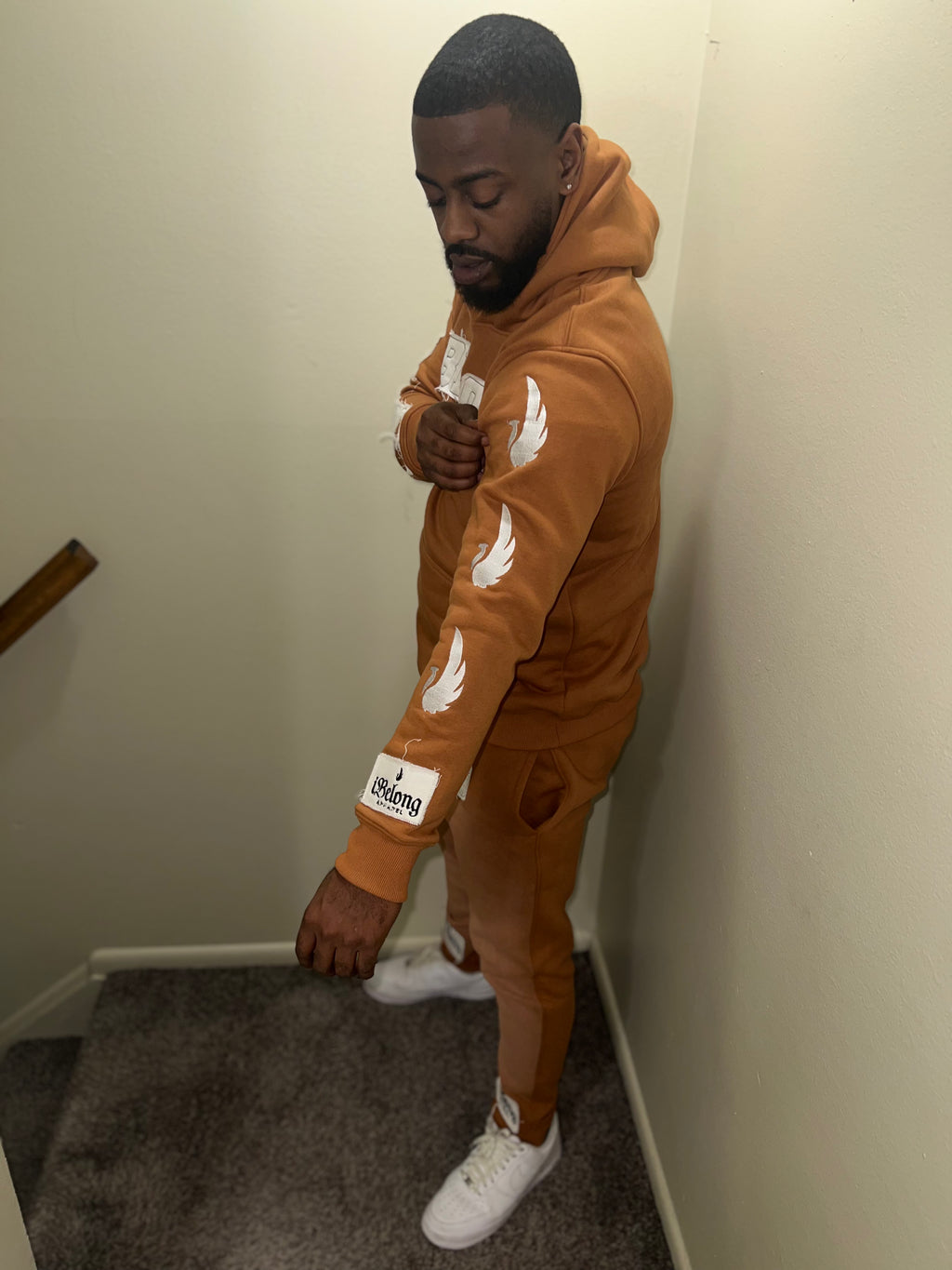 iBelong “Rustic Brown” Distressed Sweatsuits