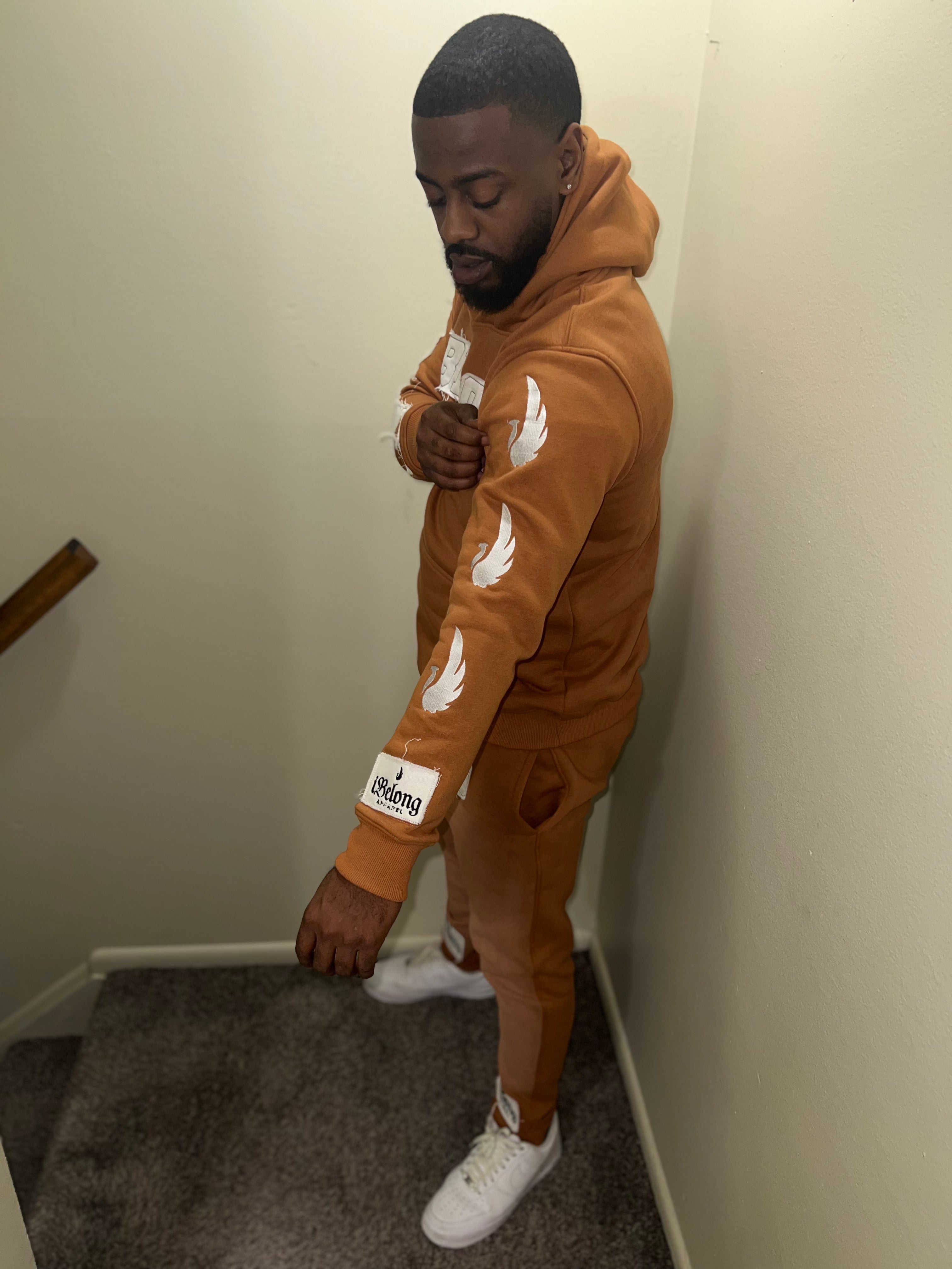 iBelong “Rustic Brown” Distressed Sweatsuits