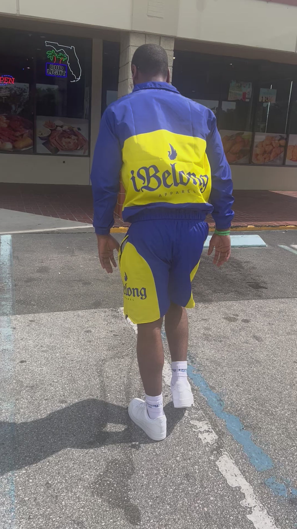 iBelong Blue/Yellow Windbreaker Set