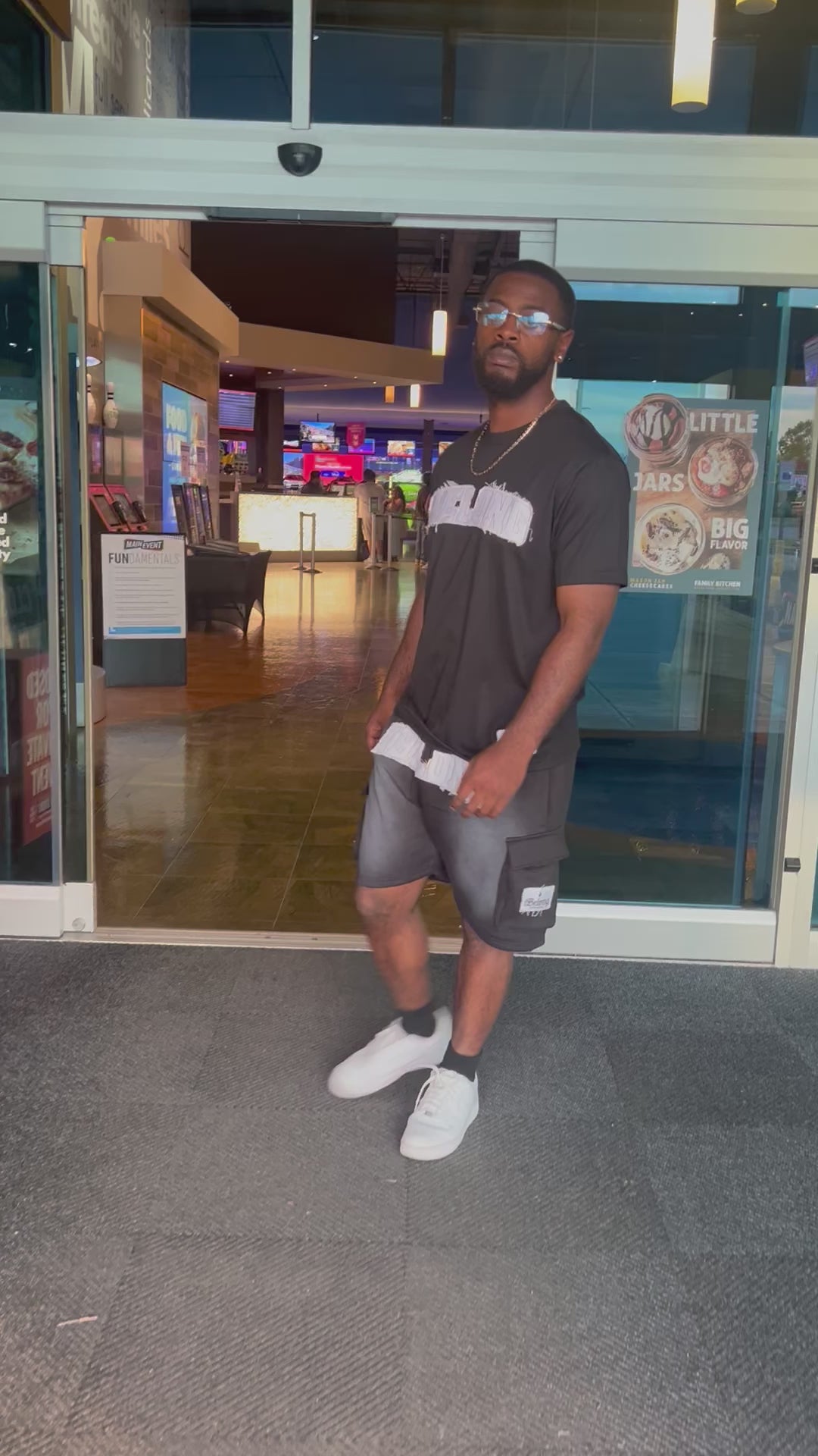 iBelong Distressed Short Set (Black)