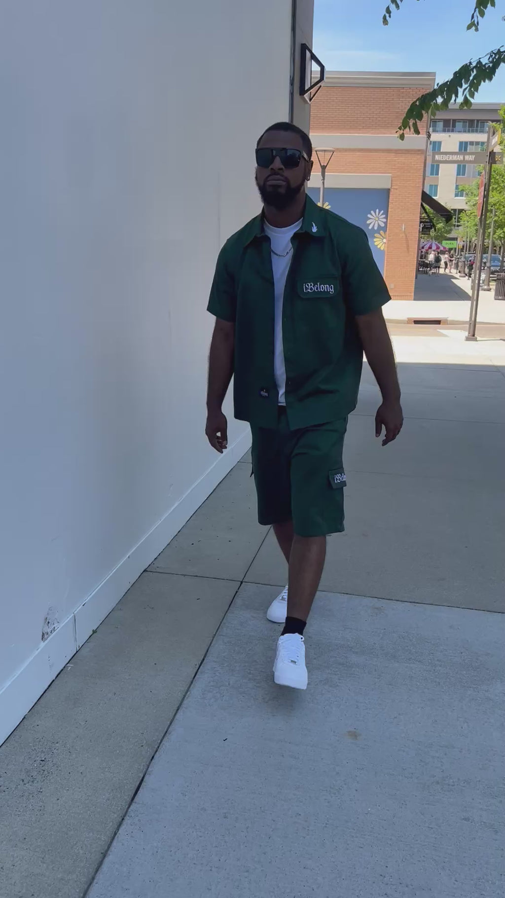 iBelong “Hunter Green” Utility Short Set