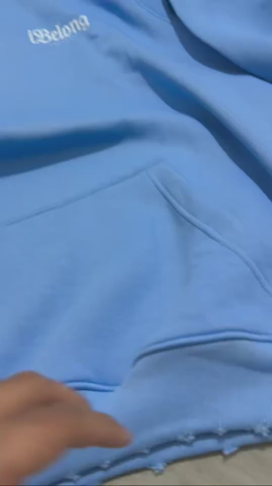 iBelong “Sky Blue” Chenille Crewneck