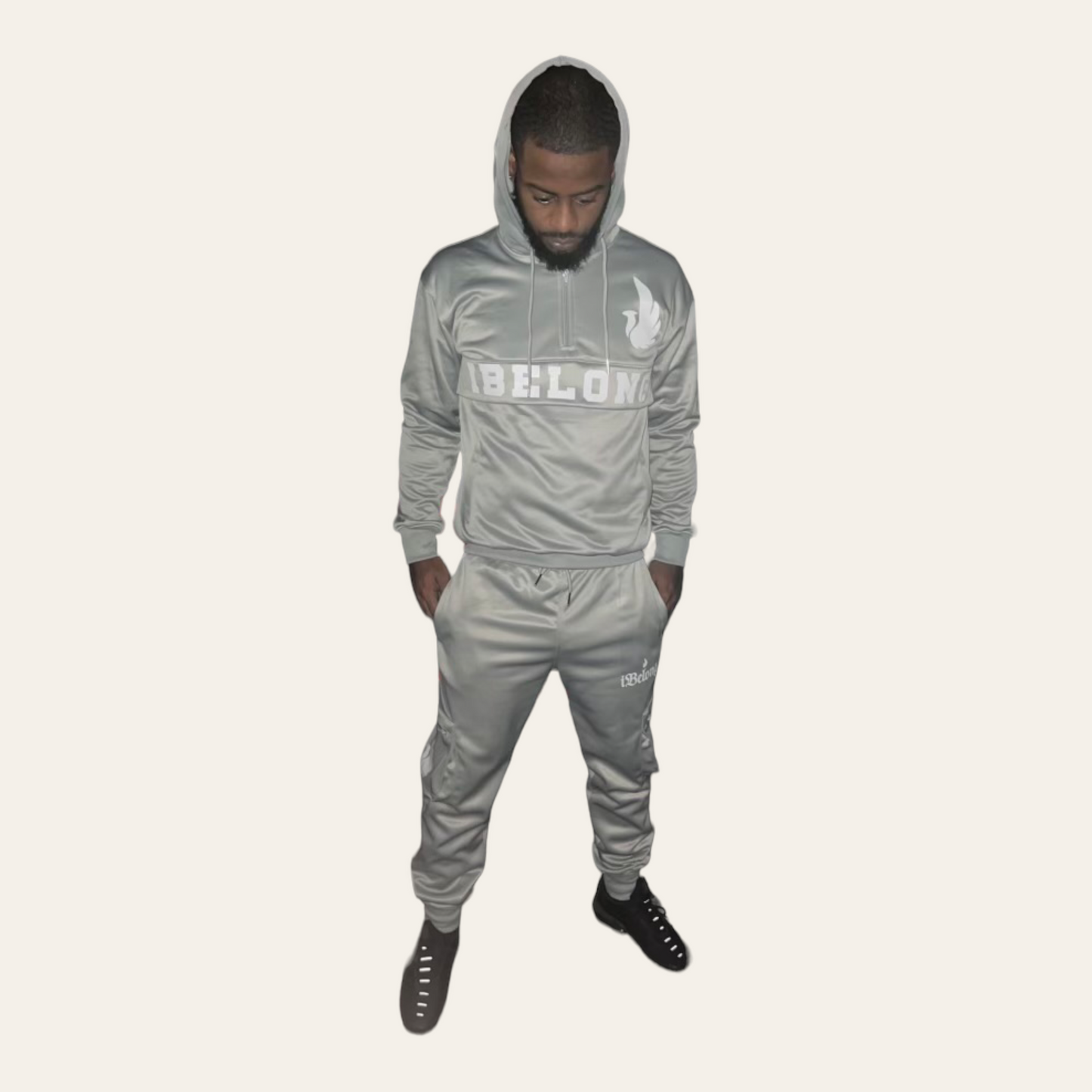 “Grey/White” Sweatsuit